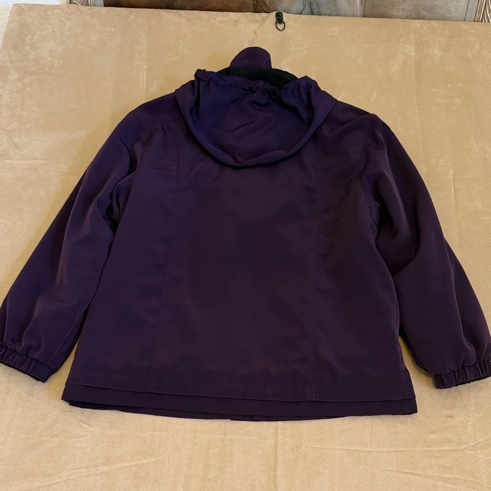 Canvas A Gallery Co.Purple Utility Jacket With Detachable Hood and Lining Size L